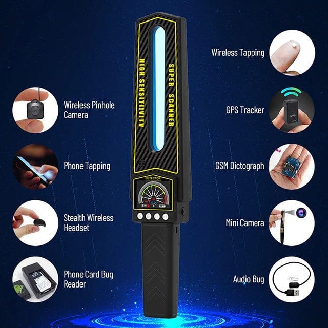 Olvoria | RF Bug Detector Scanner | Hidden Camera and Tracker Finder | Portable