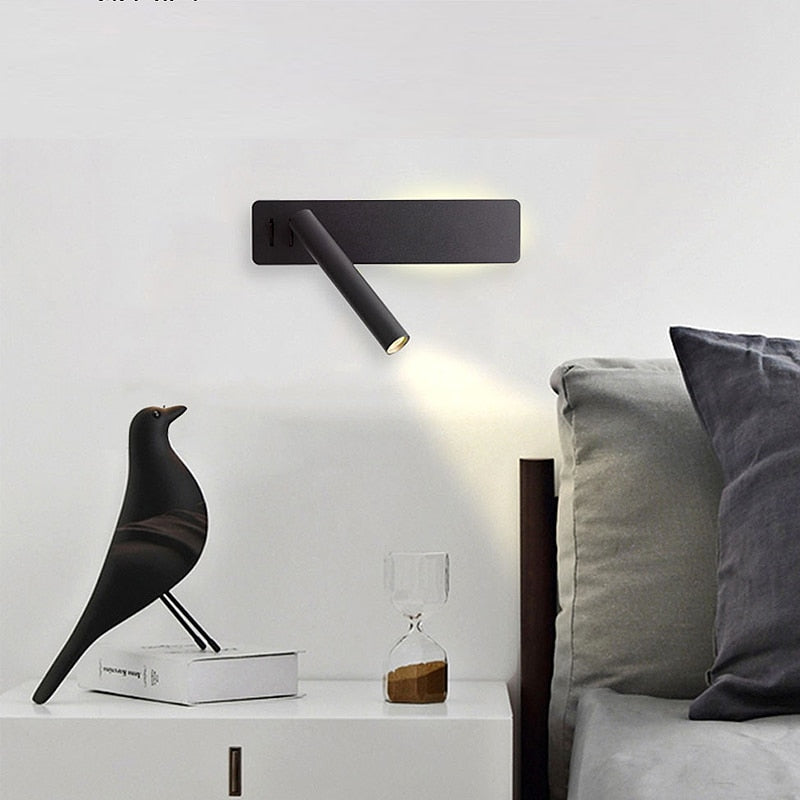 Olvoria | Rotatable LED Reading Wall Light for the Bed