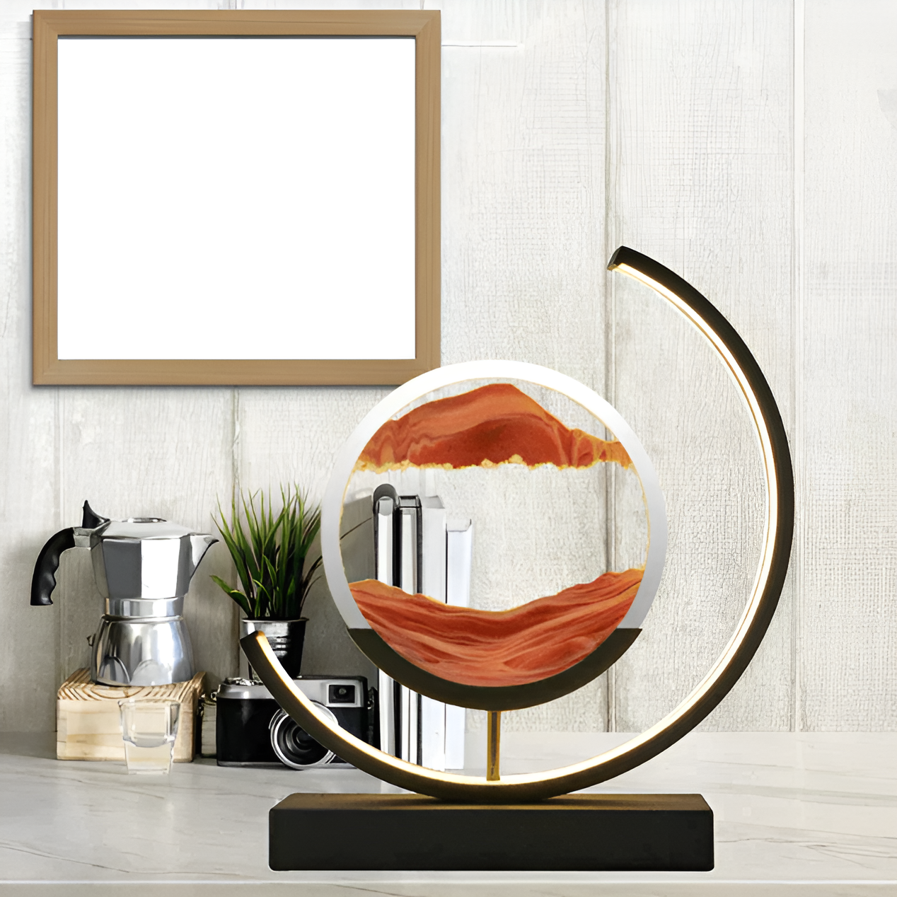 Olvoria | Sand Glow - Sand Lamp with Remote Control & Dimmable Features