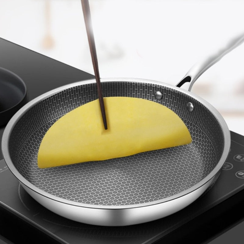 Olvoria | Sandsberg Frying Pan with Pixel Technology | High-Quality Non-Stick Coating | Perfect for Even Frying | Solid Design
