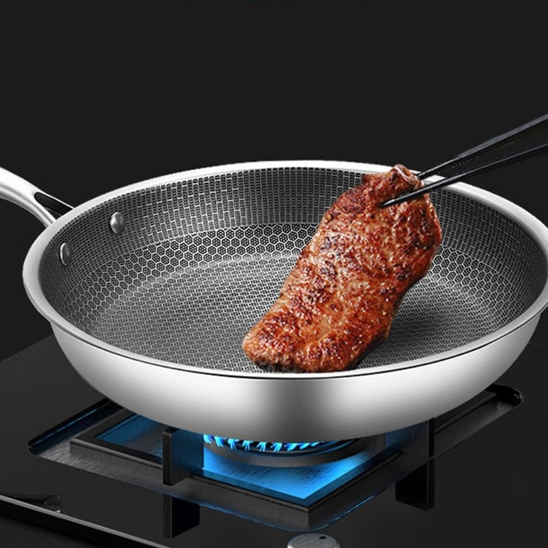 Olvoria | Sandsberg Frying Pan with Pixel Technology | High-Quality Non-Stick Coating | Perfect for Even Frying | Solid Design