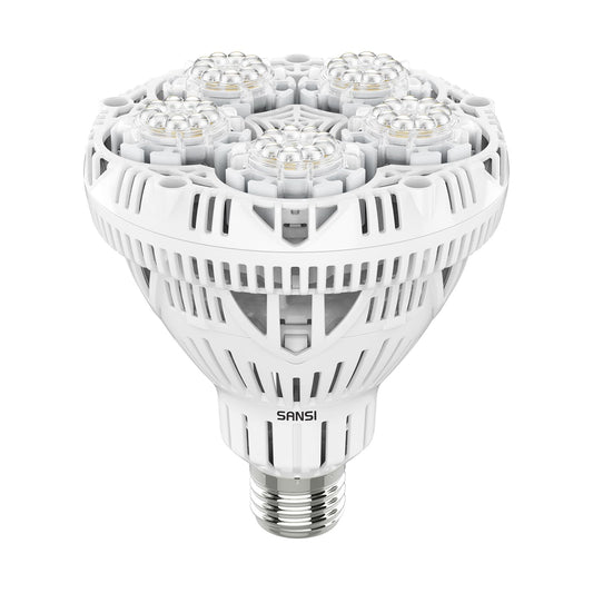 Olvoria | SANSI 24W Grow Light Bulb, Full Spectrum, High Ppfd, Perfect For Indoor Plants And Flowers
