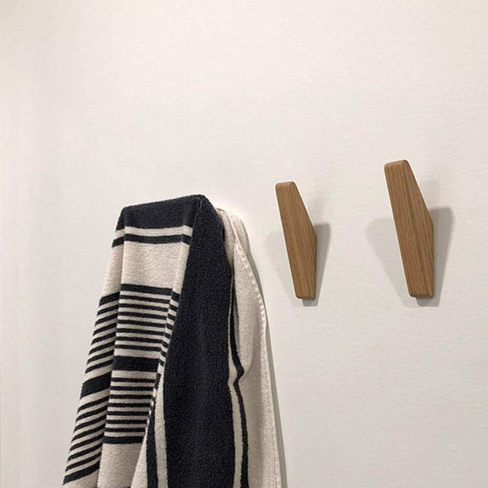 Olvoria | Scandi Set of 6 Wooden Coat Hooks