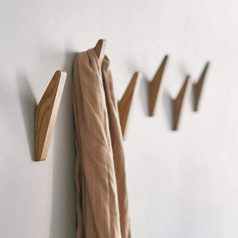 Olvoria | Scandi Set of 6 Wooden Coat Hooks