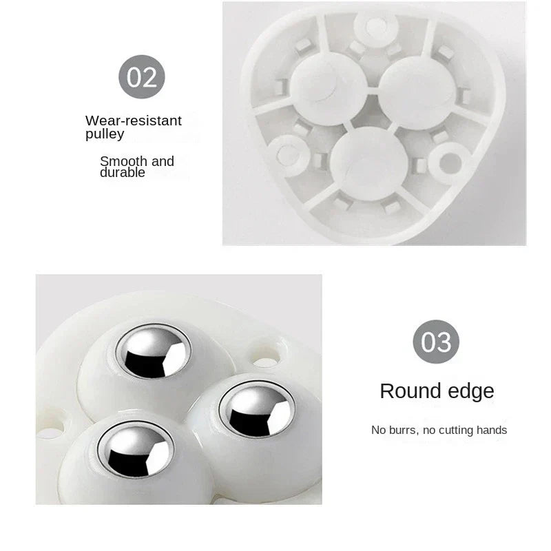 Olvoria | Self-Adhesive Fully Swivel Furniture Moving Wheels