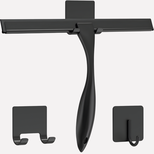 Olvoria | Shower Squeegee with Adhesive Hooks