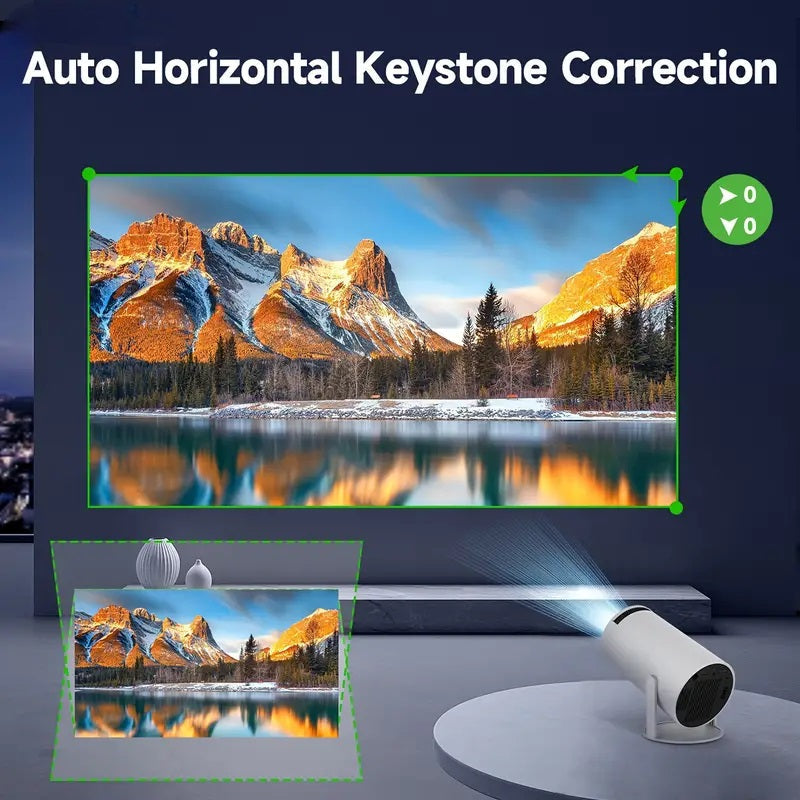 Olvoria | Smart 4K Mini Projector with Dual WiFi and Bluetooth Connection