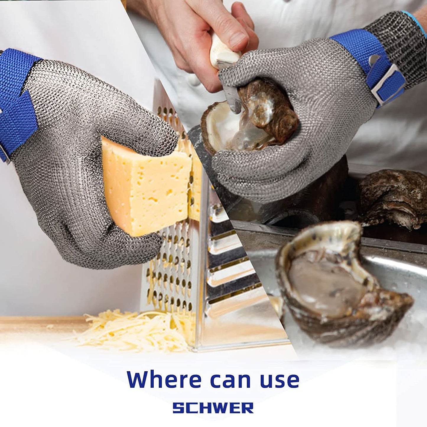 Olvoria | Stainless Steel Safety Gloves with Maximum Cut Resistance