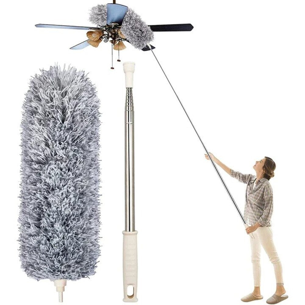 Olvoria | Telescopic Duster with Extendable Handle for High Reach Cleaning