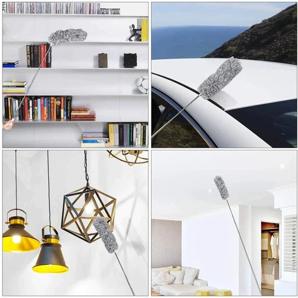 Olvoria | Telescopic Duster with Extendable Handle for High Reach Cleaning