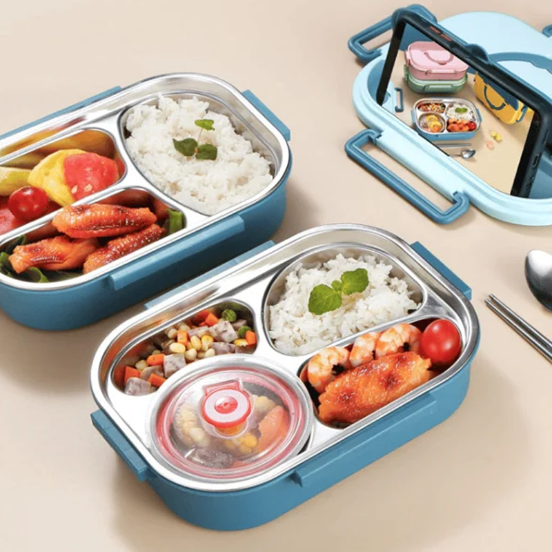 Olvoria | Thermos Bento Lunchbox with Compartments