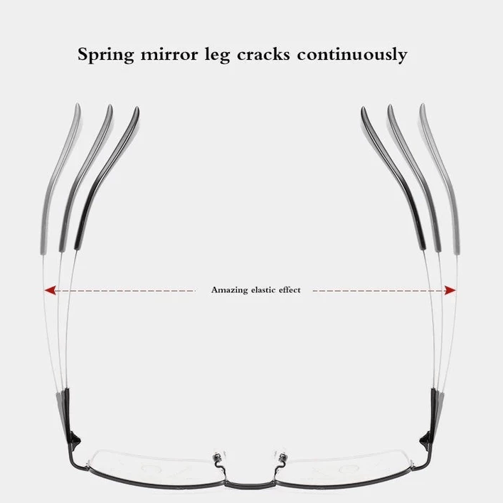 Olvoria | Titanium Progressive Distance and Near Dual-Use Reading Glasses