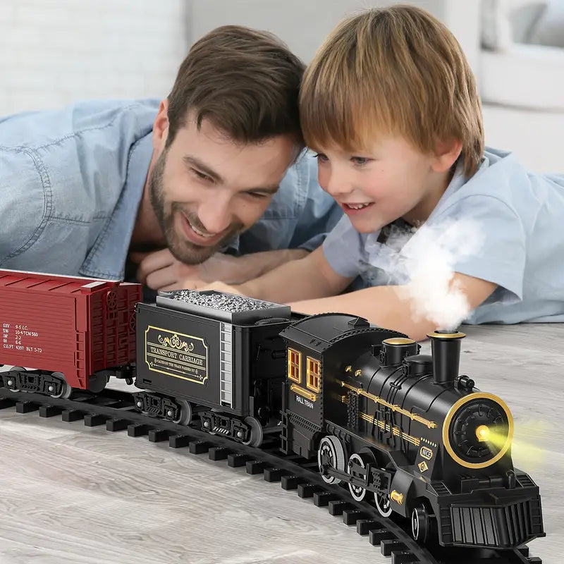 Olvoria | TrackMaster Pro - Battery-powered electric train set with realistic sounds