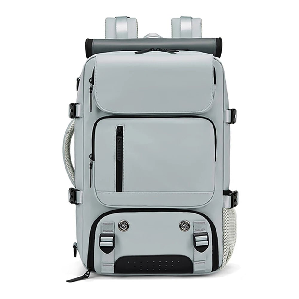 Olvoria | TRAVELMAX Pack – Waterproof Travel Backpack with USB Port, Shoe Compartment & Anti-Theft Pocket