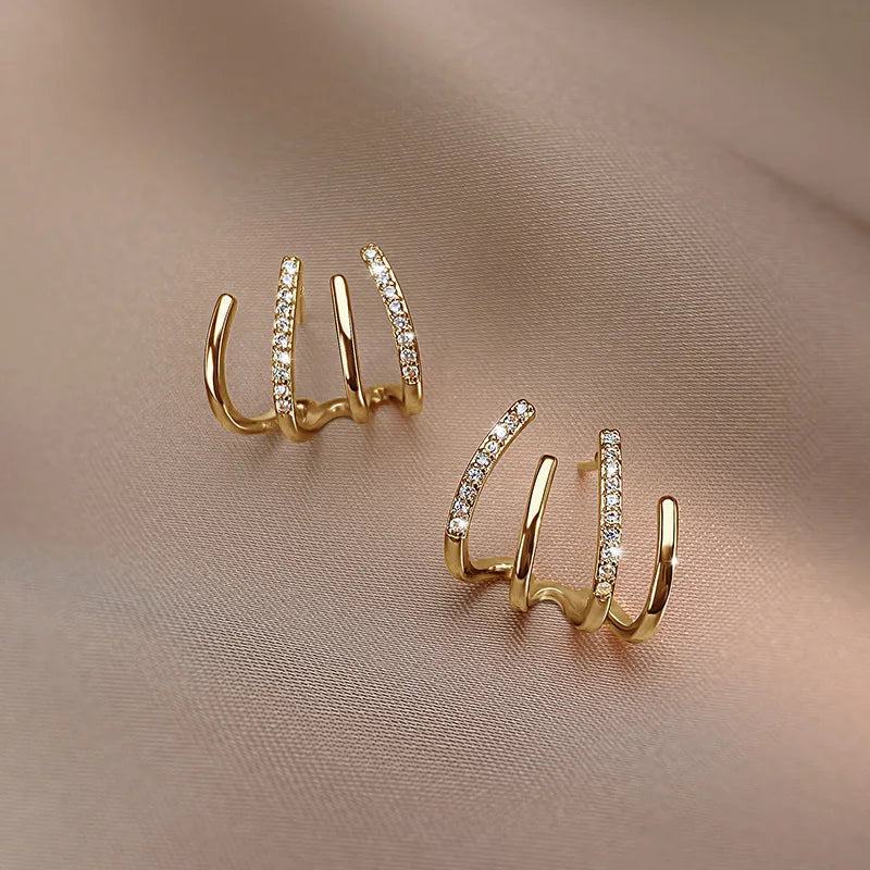 Olvoria | Twisted Earrings | Elegant Design | Gold or Silver