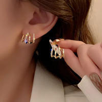 Olvoria | Pendientes Torcidos | Diseño Elegante | Oro o Plata