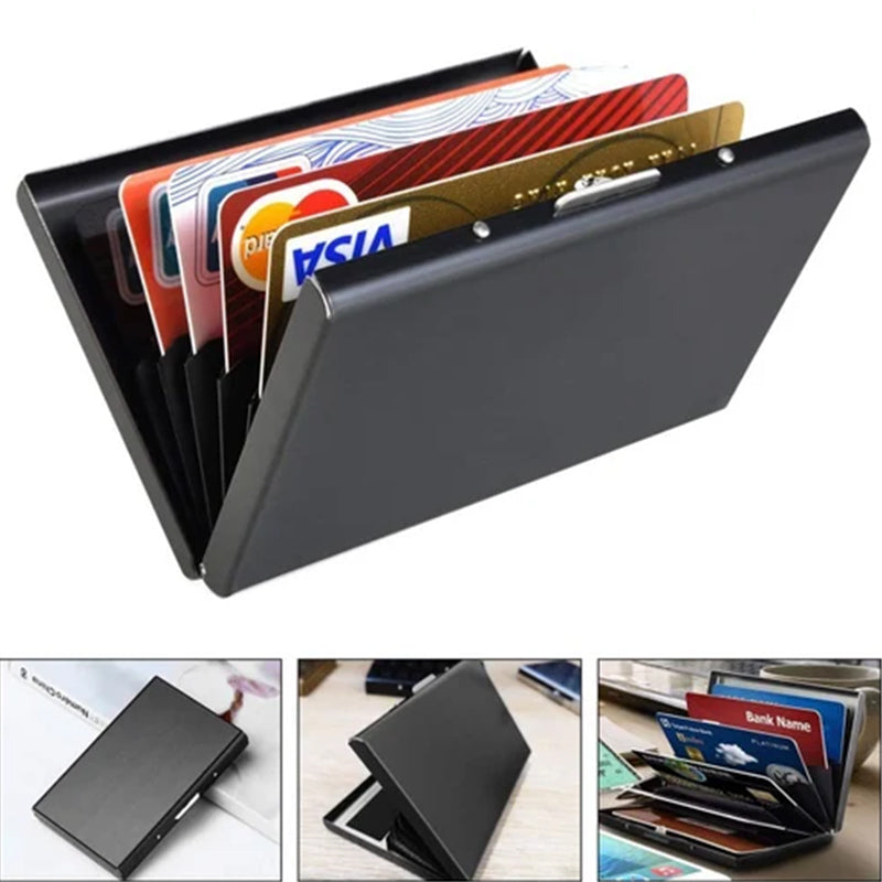 Olvoria | Ultra-Slim Card Holder with Theft and Demagnetization Protection