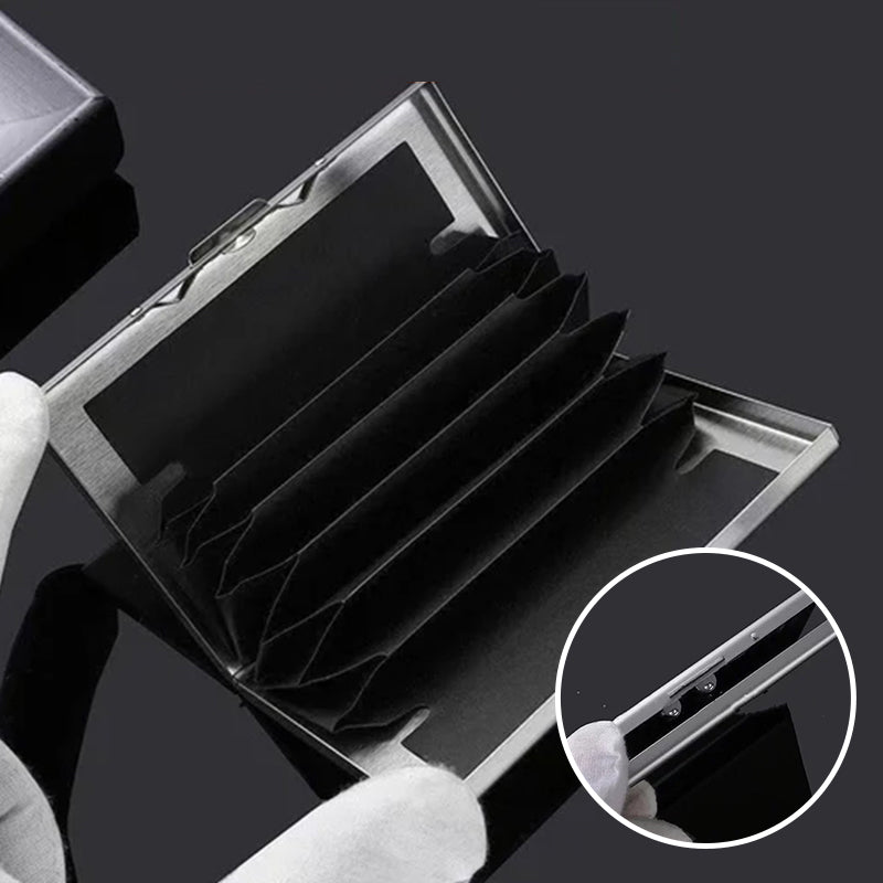 Olvoria | Ultra-Slim Card Holder with Theft and Demagnetization Protection
