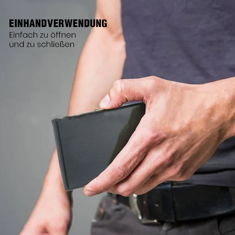 Olvoria | Ultra-Slim Card Holder with Theft and Demagnetization Protection