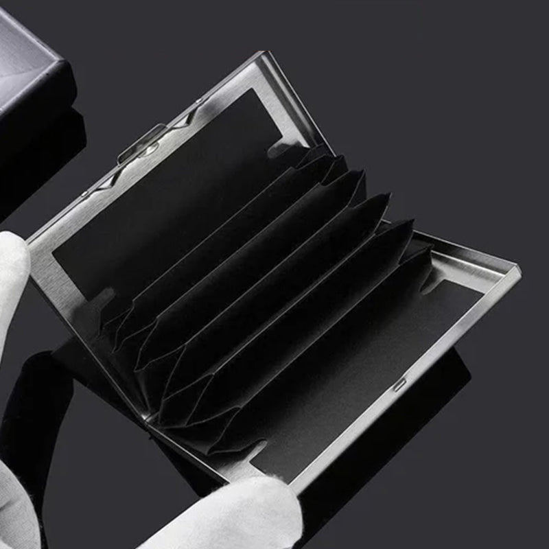 Olvoria | Ultra-Slim Card Holder with Theft and Demagnetization Protection