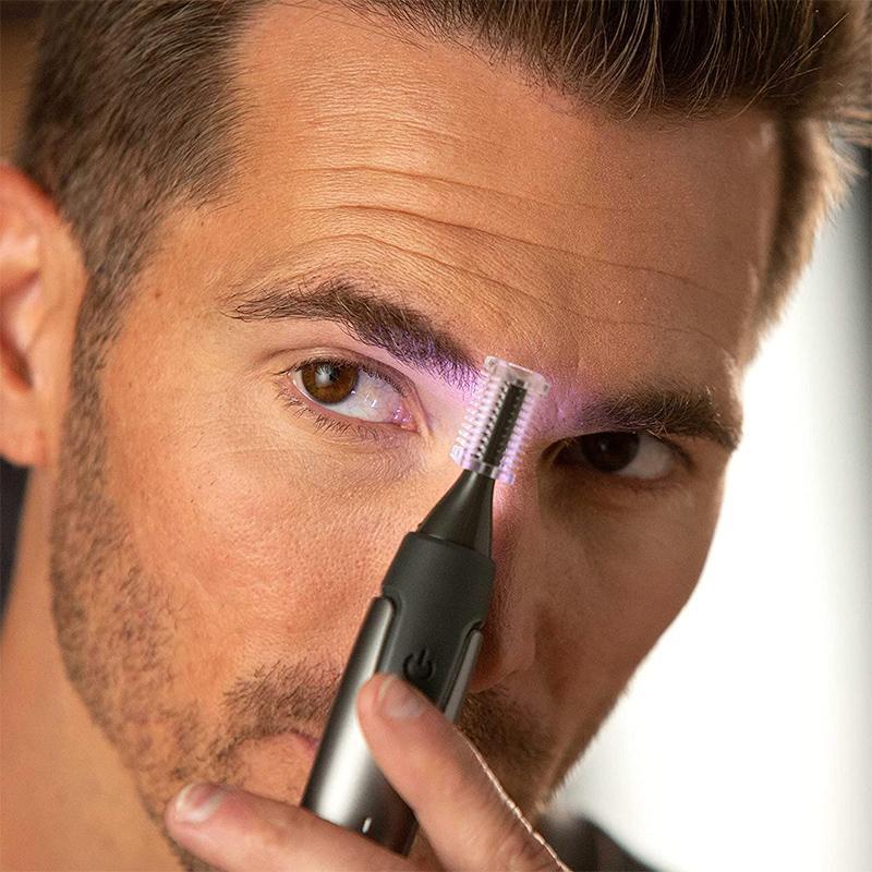 Olvoria | Ultra-Thin Precision Trimmer | Micro-Oscillation Blades | Titanium Stainless Steel Technology | Integrated LED Lighting | Ergonomic Design