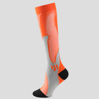 Olvoria | Calcetines de compresión unisex - hasta la rodilla con patrón de malla transpirable