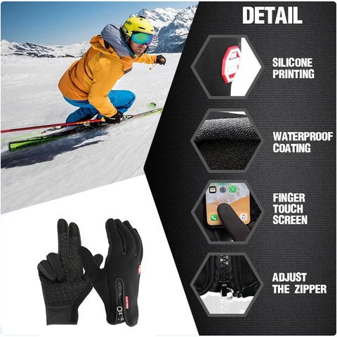 Olvoria | Unisex Heated Thermal Gloves for Winter Outdoor Activities