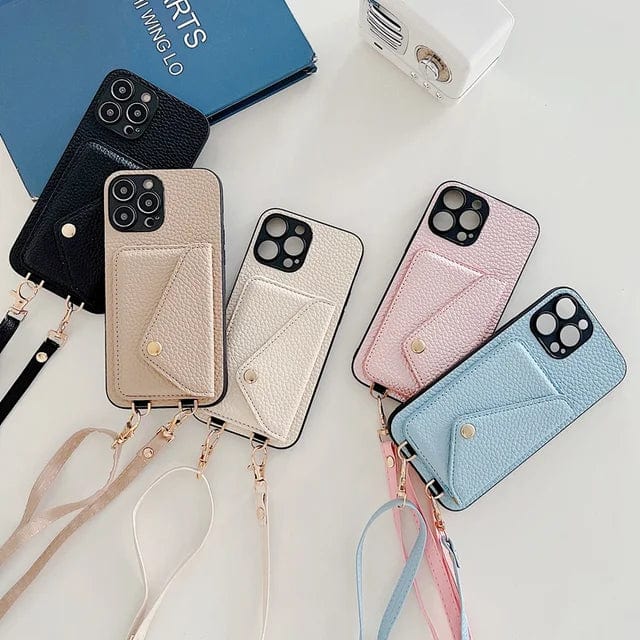 Olvoria | Unisex Phone Pouch with Wallet and Strap