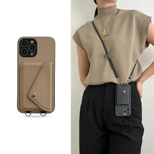 Olvoria | Unisex Phone Pouch with Wallet and Strap