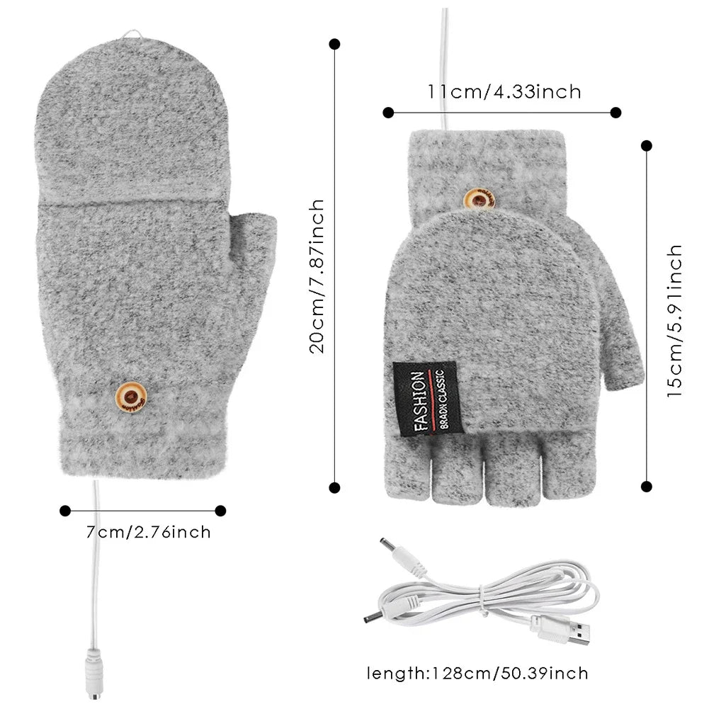 Olvoria | USB Rechargeable Warm Wave Heated Gloves