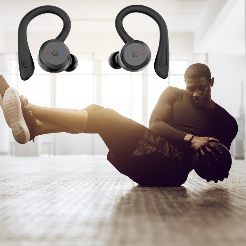 Olvoria | Vega Waterproof Wireless Sports Earbuds – 20 Hours Playtime | Bluetooth 5.0, IPX7 for Swimming & Fitness