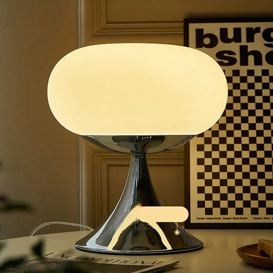 Olvoria | Vintage Apple Table Lamp with Bauhaus Style