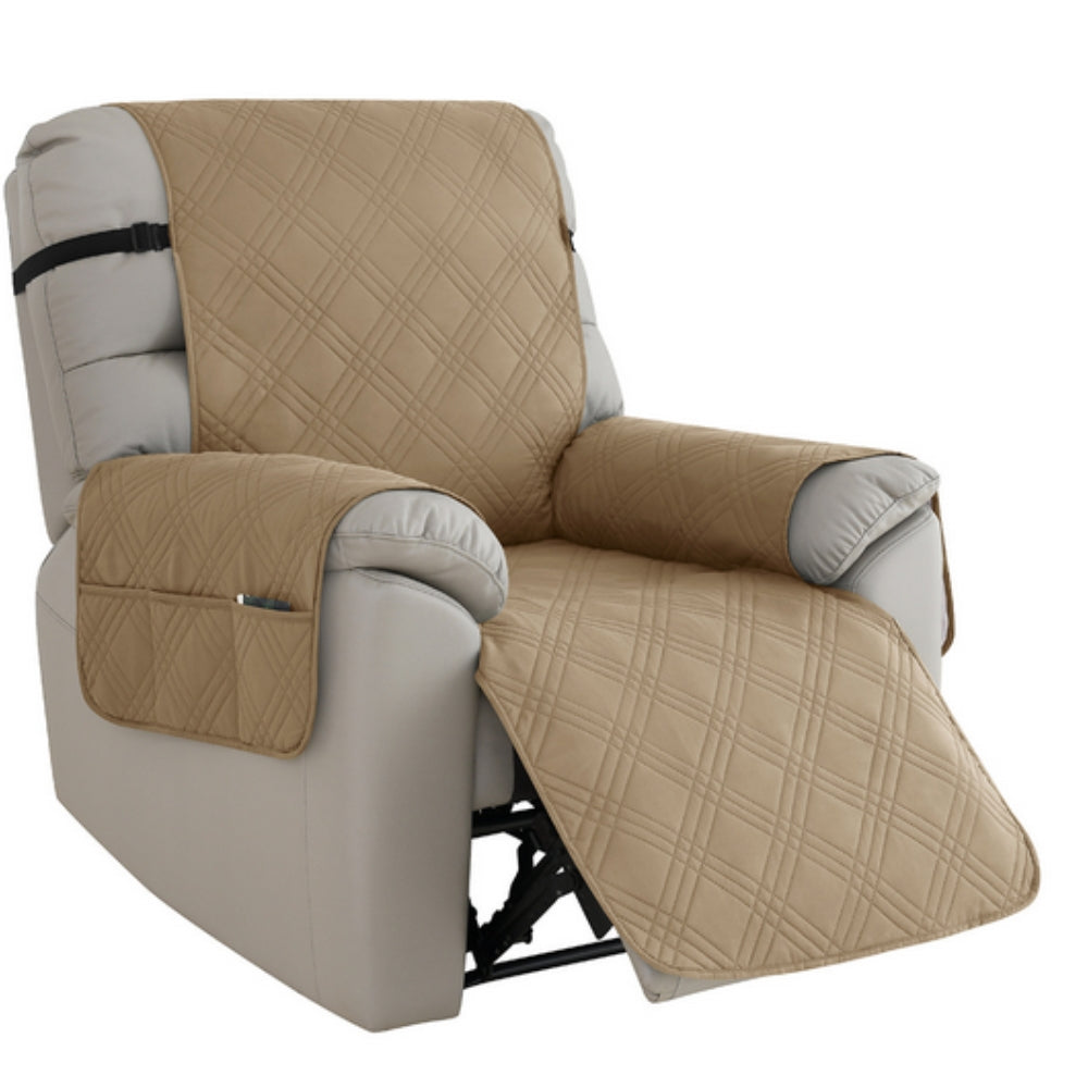 Olvoria | Waterproof Recliner Cover - Quilt Design