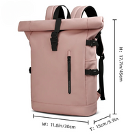 Olvoria | Mochila impermeable para bicicleta con cierre enrollable y función de alforja