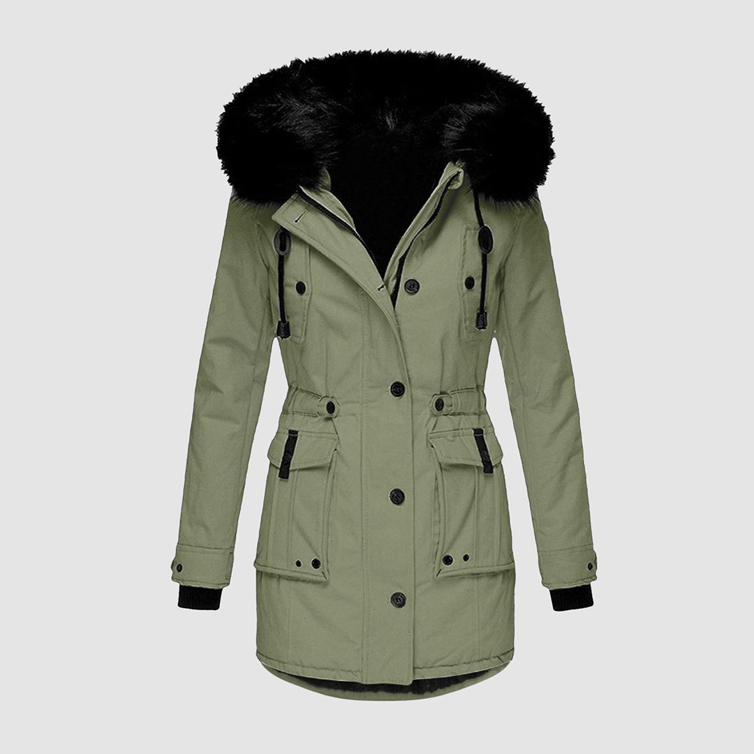 Olvoria - Waterproof Winter Jacket with Hood for Women