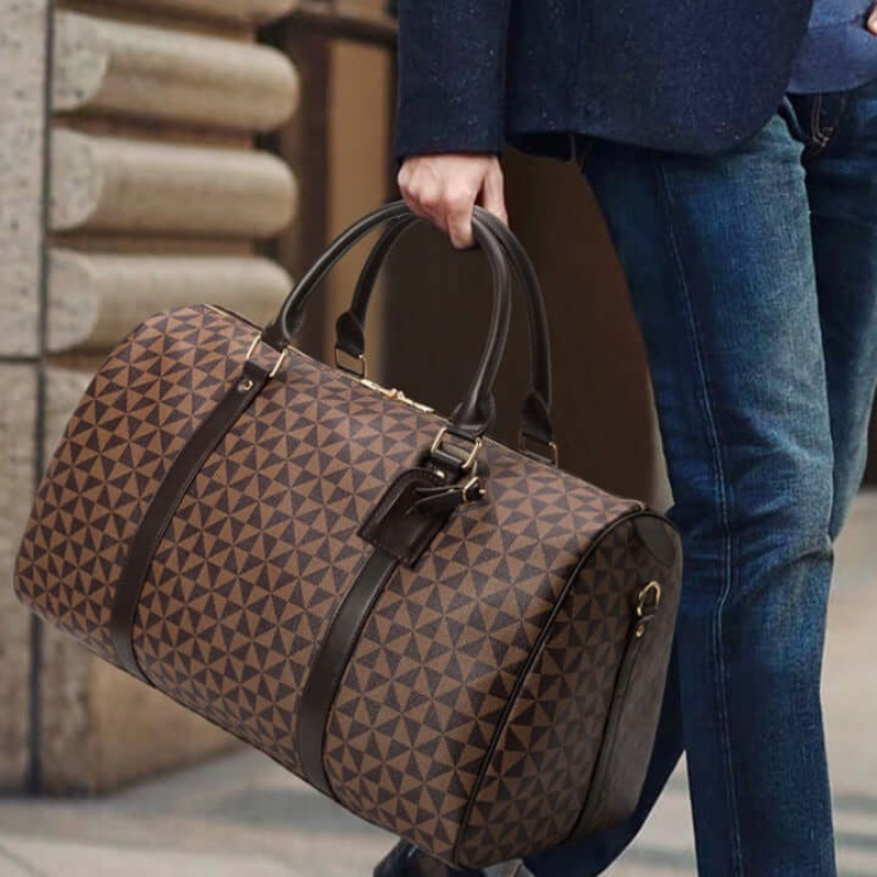 Olvoria | Westman – Premium Leather Unisex Travel Bag Stylish Duffel Bag