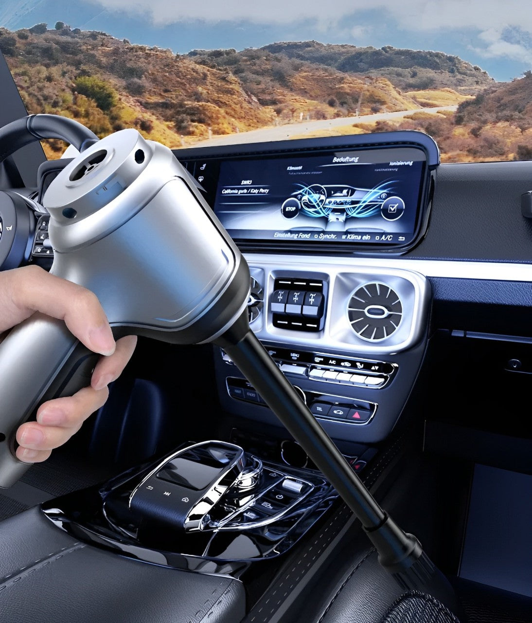 Olvoria | Wireless Car Vacuum Cleaner with 95000PA Suction Power – Lightweight & Silent