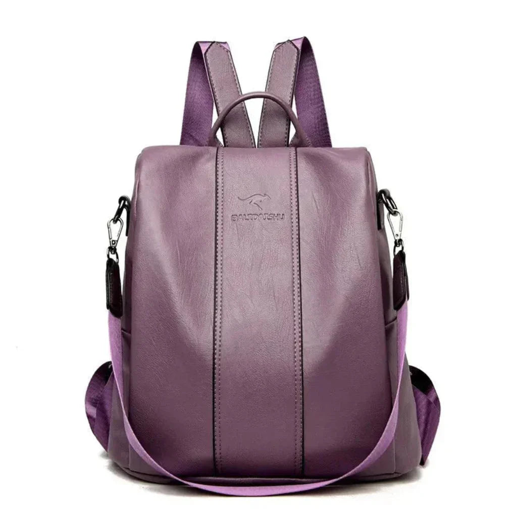 Olvoria | Women's Anti-Theft Backpack with Concealed Pockets