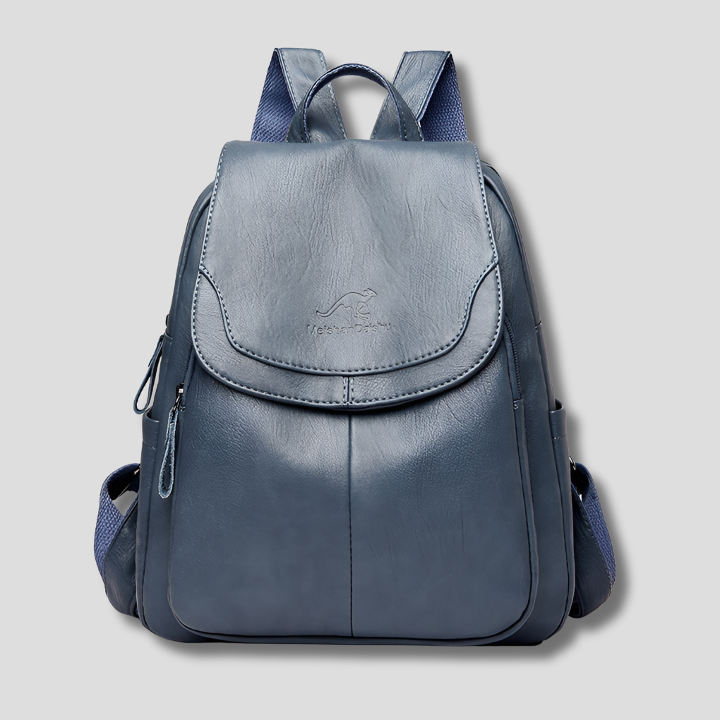Olvoria | Women's Anti-Theft Backpack with Embossed Detail