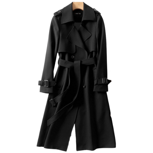 Olvoria | Women's Belted Trench Coat with Epaulettes