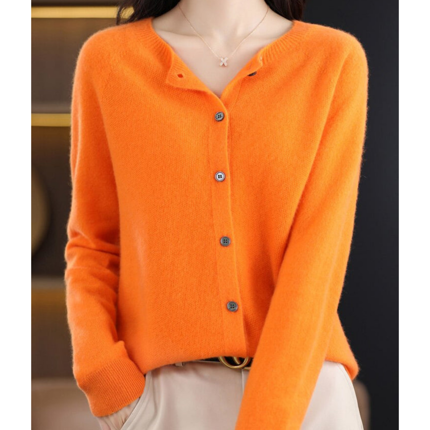 Olvoria | Women's Button-Up Cardigan Sweater