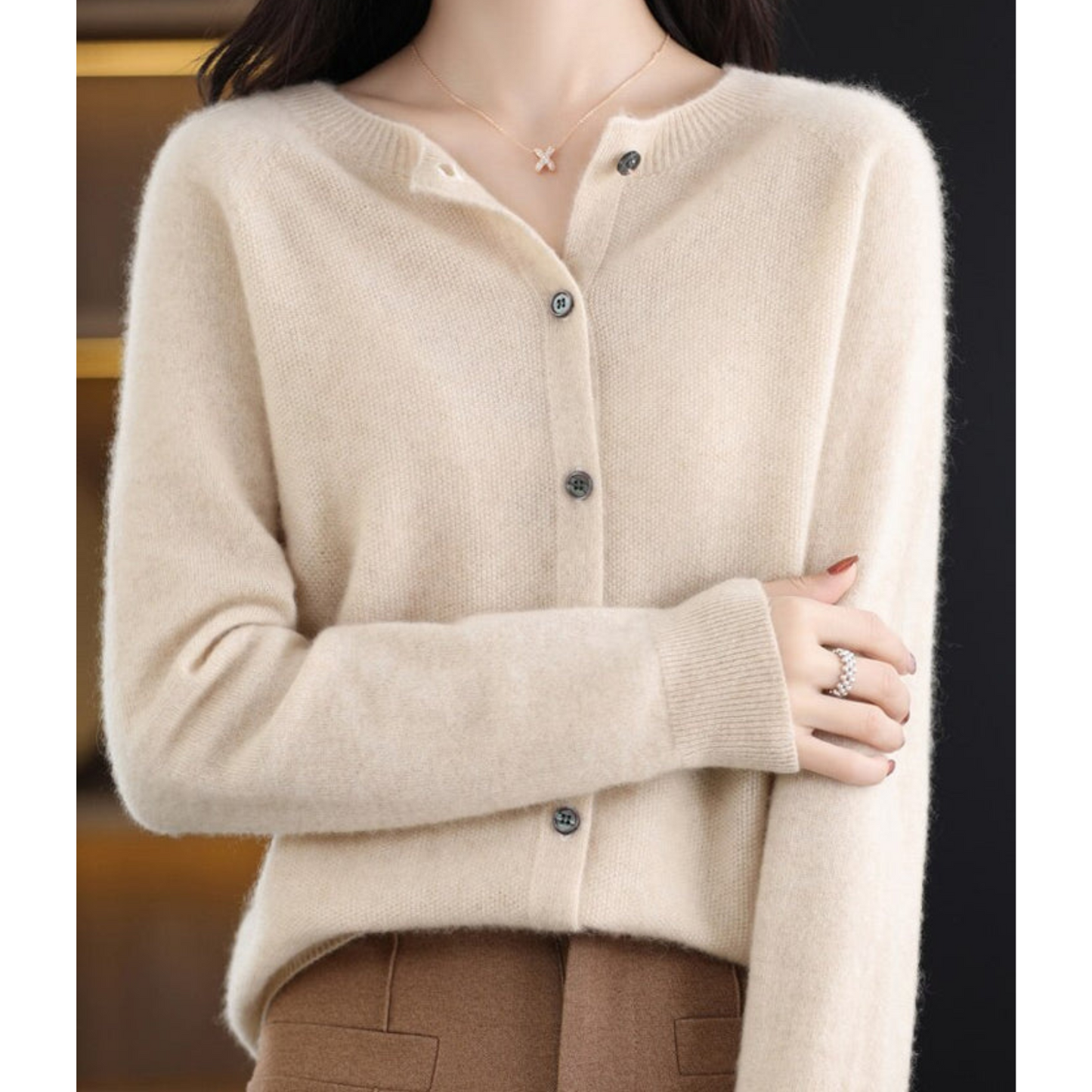 Olvoria | Women's Button-Up Cardigan Sweater