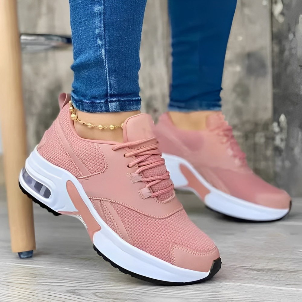 Olvoria | Women's Chunky Sole Sneakers with Air Cushion
