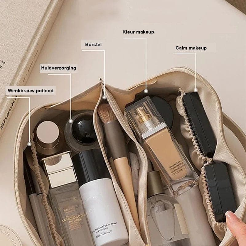 Olvoria | Women's Cosmetic Bag with Compartments