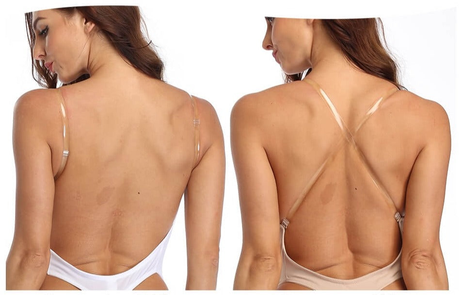 Olvoria | Women's Deep V Backless Bodysuit