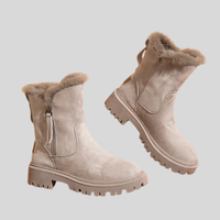Olvoria | Botas de Invierno para Mujer Forradas con Pelo y Cierre Lateral