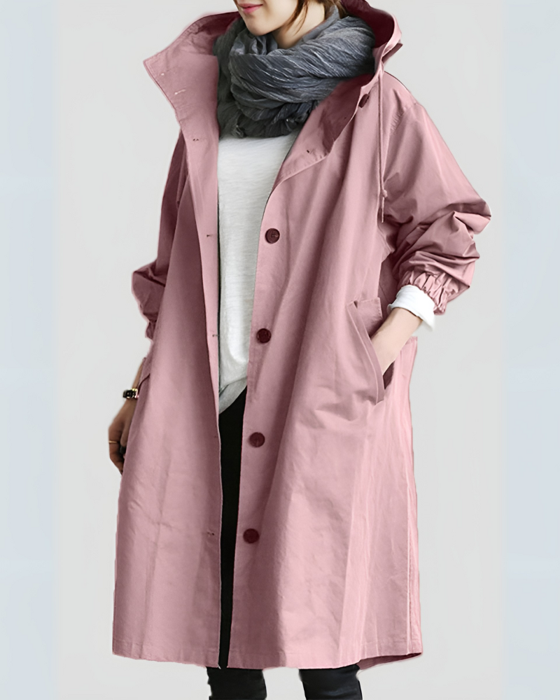 Olvoria | Women's Hooded Trench Coat