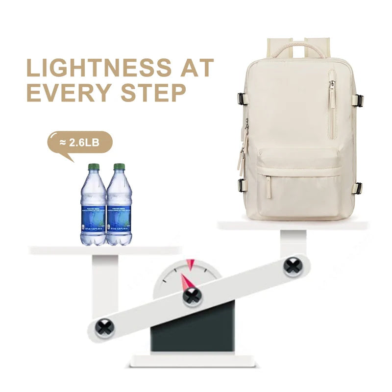 Olvoria | Women's Large Waterproof Travel Backpack