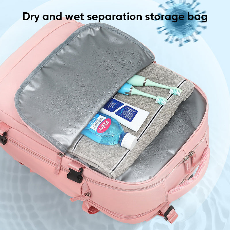 Olvoria | Women's Large Waterproof Travel Backpack