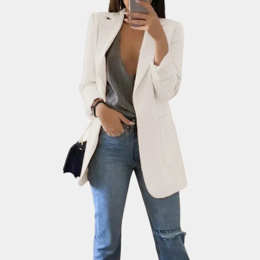 Olvoria | Women's Long Slim Fit Blazer